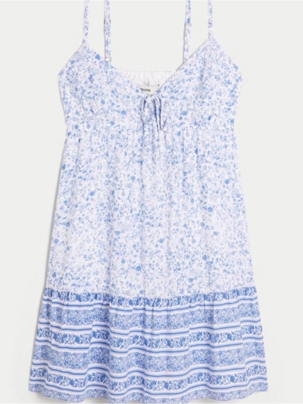 Hollister babydoll floral mini dress sundress